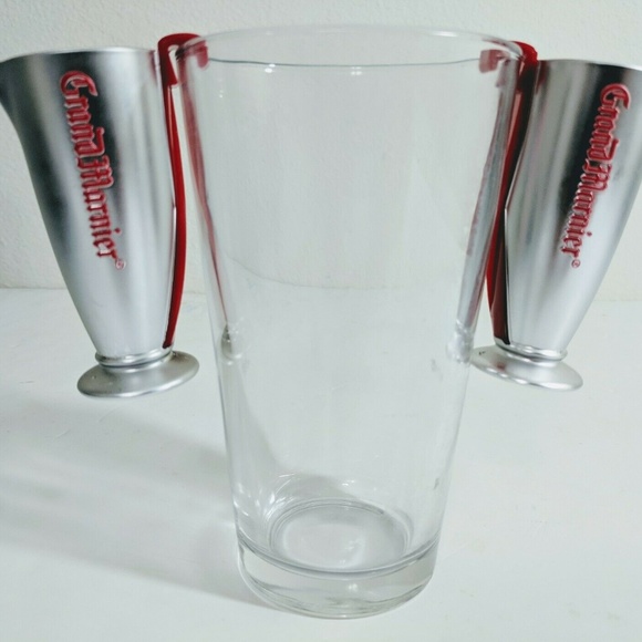 Lot (4)Grand Marnier side car plastic shot glasses - Picture 3 of 5